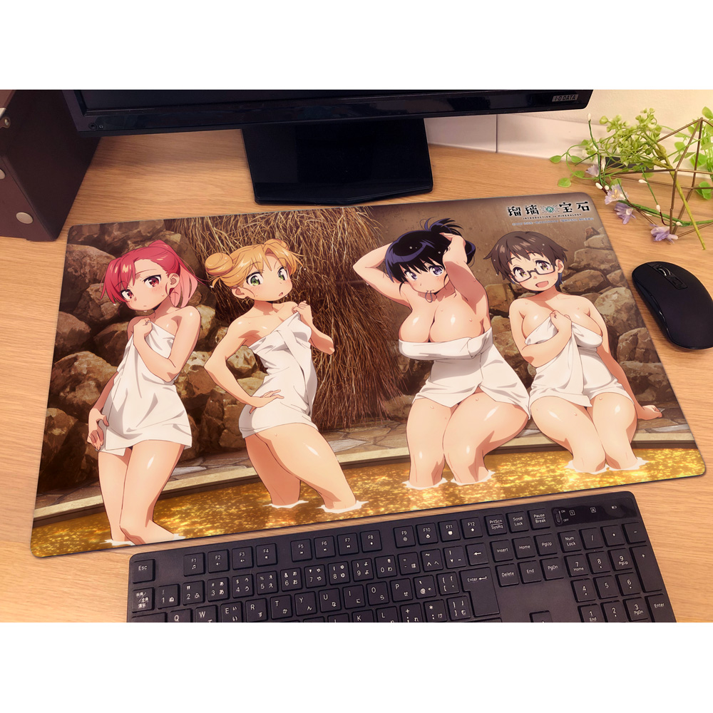 [瑠璃の宝石]描き下ろしラバーマット(温泉) 图片 2 | AniSmile
