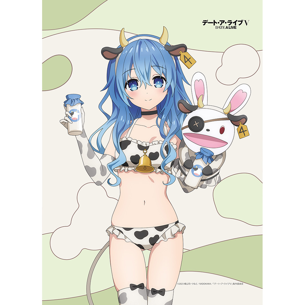 [デート・ア・ライブⅤ]描き下ろしB2タペストリー(四糸乃/牛柄水着)Wスエード - AniSmile