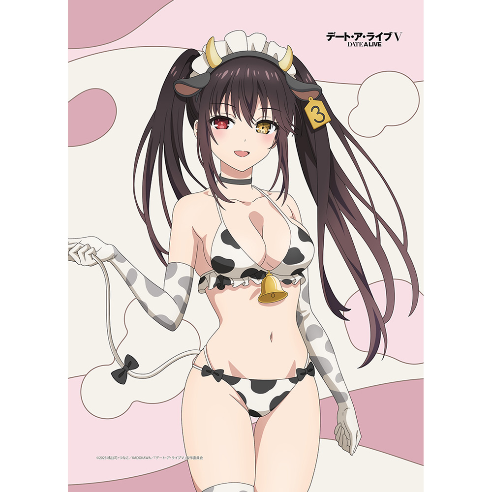 [デート・ア・ライブⅤ]描き下ろしB2タペストリー(時崎狂三/牛柄水着)Wスエード - AniSmile