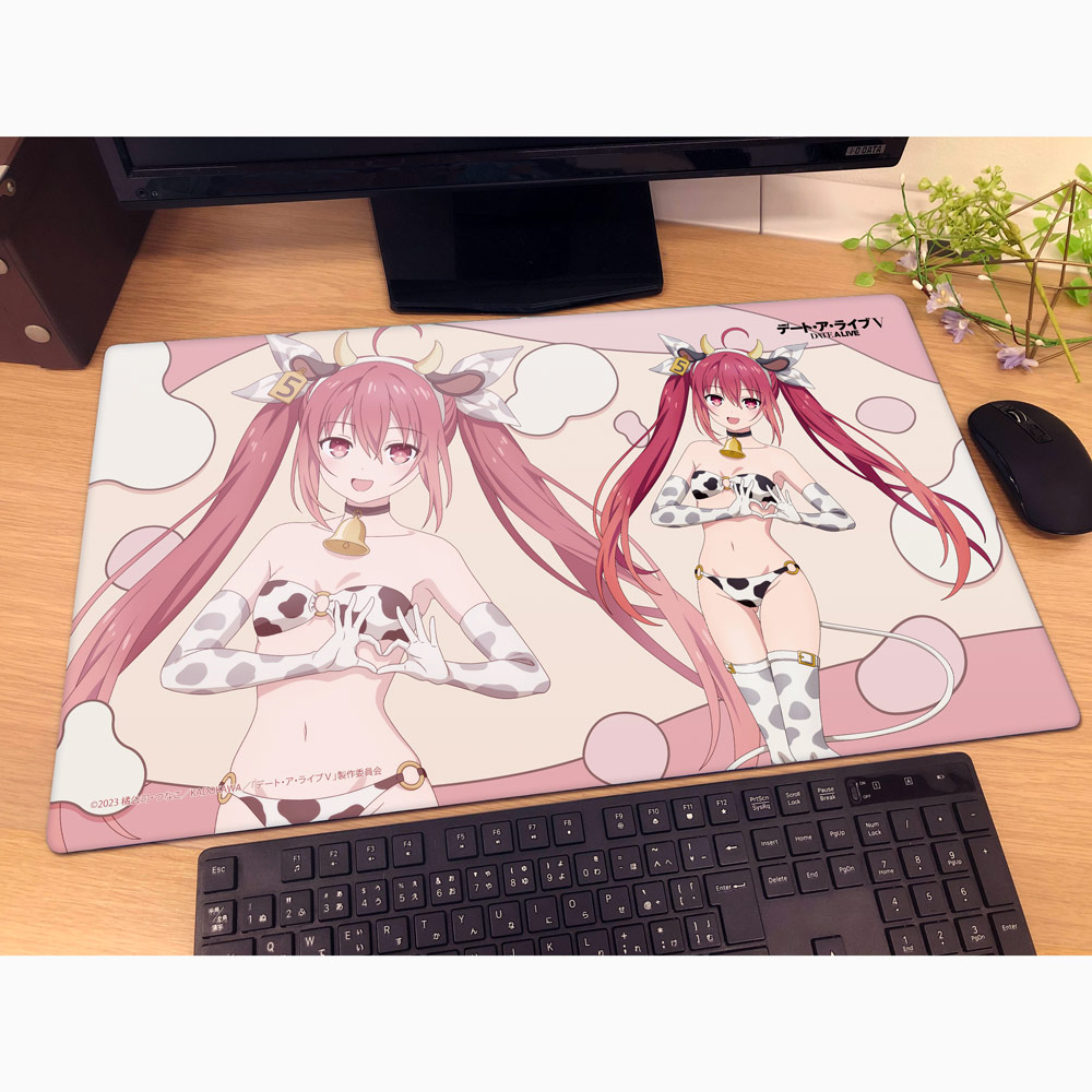 [デート・ア・ライブⅤ]描き下ろしラバーマット(五河琴里/牛柄水着) Image 2 | AniSmile