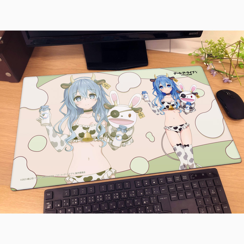 [デート・ア・ライブⅤ]描き下ろしラバーマット(四糸乃/牛柄水着) Image 2 | AniSmile