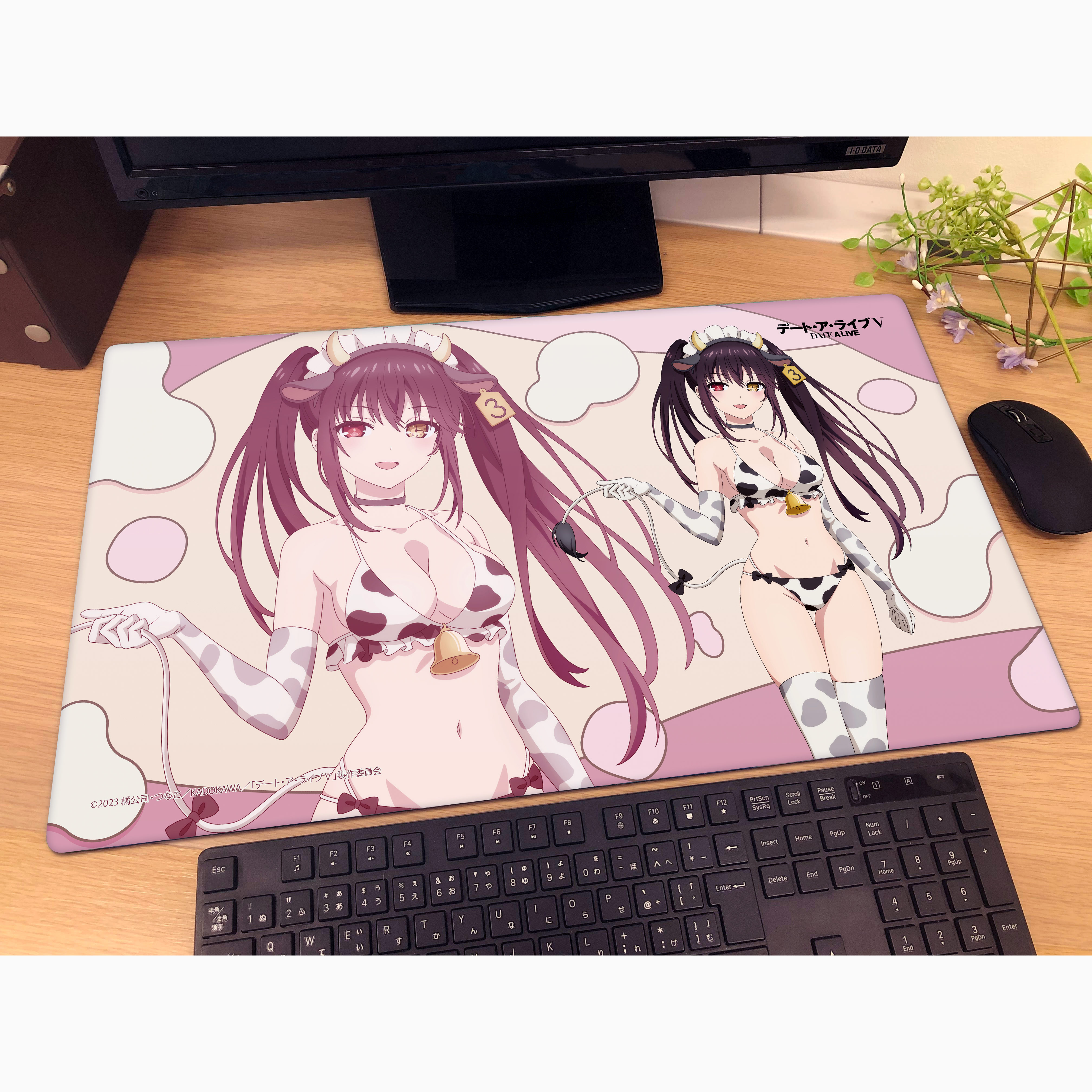 [デート・ア・ライブⅤ]描き下ろしラバーマット(時崎狂三/牛柄水着) Image 2 | AniSmile