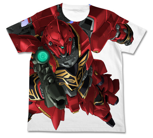 ガンダム シナンジュフルグラフィックTシャツ/WHITE-S - AniSmile