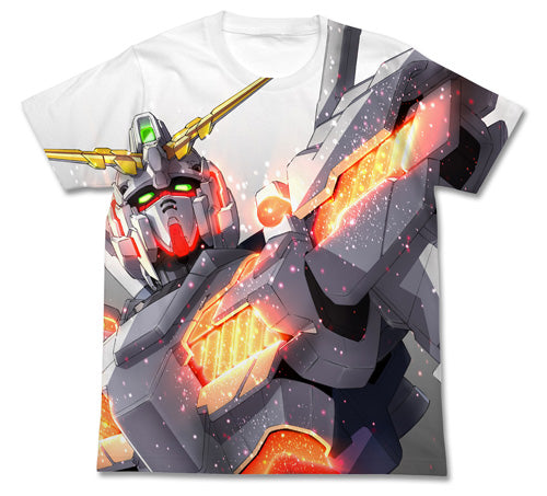 ユニコーンガンダムフルグラフィックTシャツ/WHITE-S - AniSmile