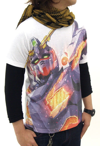 ユニコーンガンダムフルグラフィックTシャツ/WHITE-S Image 2 | AniSmile