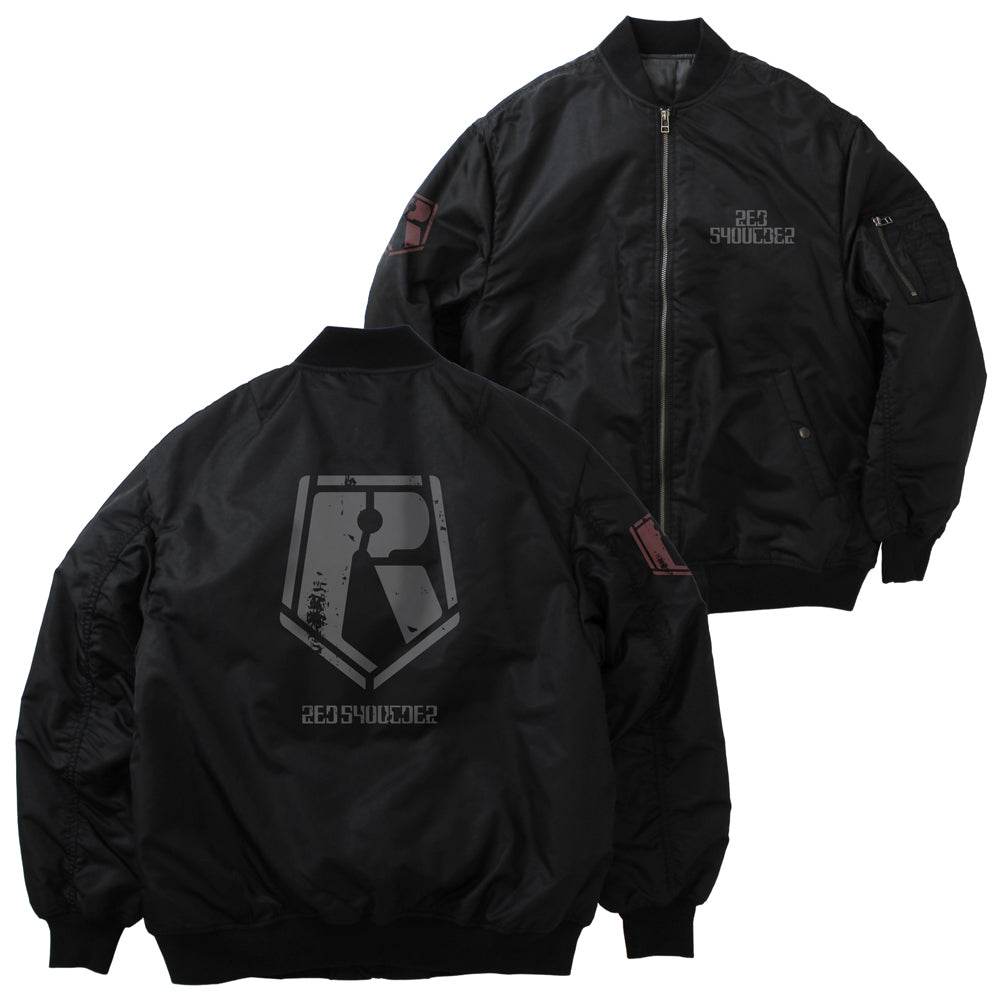 装甲騎兵ボトムズ レッドショルダー MA-1ジャケット/BLACK- - AniSmile