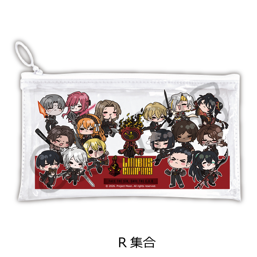 『Limbus Company』 フラットクリアポーチ R(集合) - official product image | AniSmile