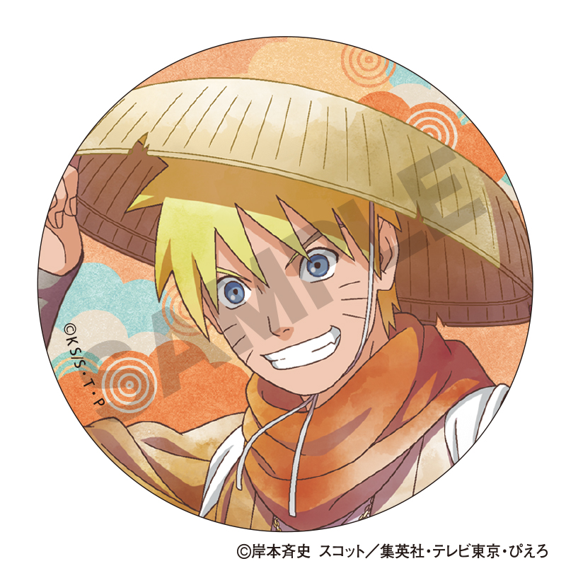 NARUTO-ナルト- 疾風伝 トレーディング和紙缶バッジ 旅人 クラパレット 图片 2 | AniSmile
