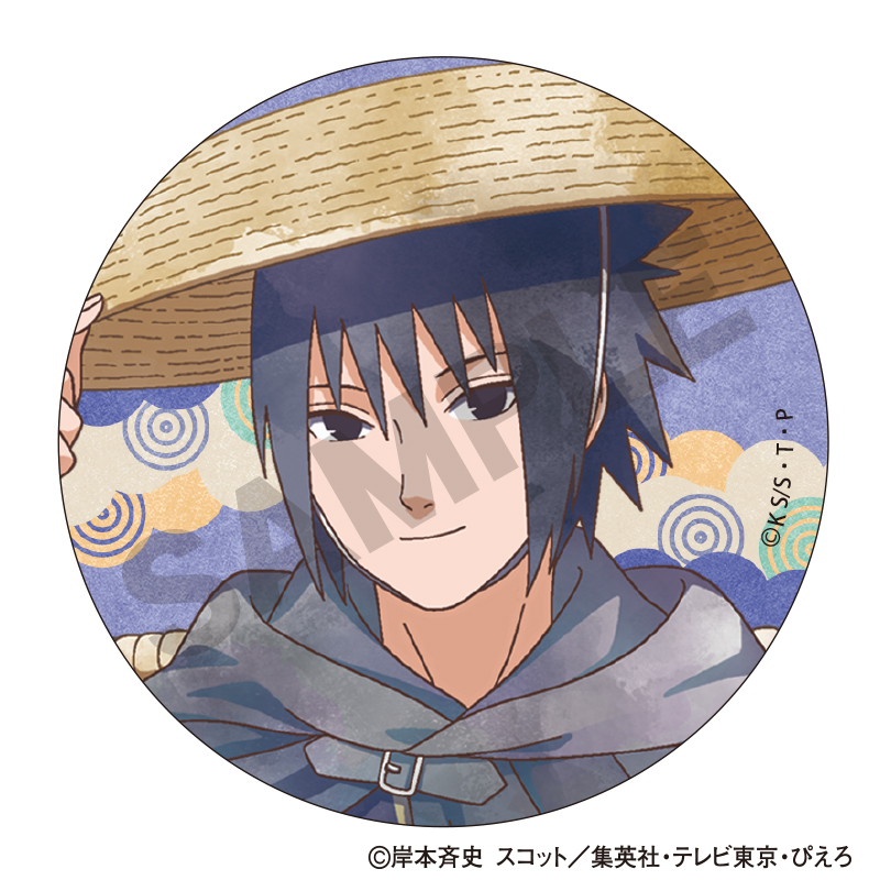 NARUTO-ナルト- 疾風伝 トレーディング和紙缶バッジ 旅人 クラパレット 图片 3 | AniSmile