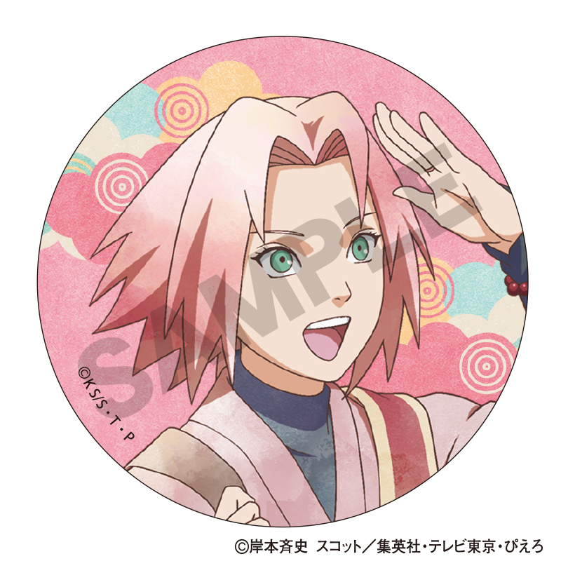 NARUTO-ナルト- 疾風伝 トレーディング和紙缶バッジ 旅人 クラパレット 图片 4 | AniSmile