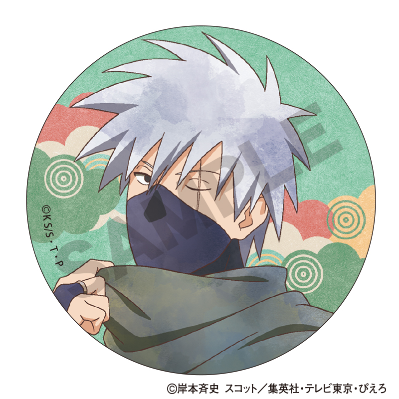 NARUTO-ナルト- 疾風伝 トレーディング和紙缶バッジ 旅人 クラパレット 图片 5 | AniSmile