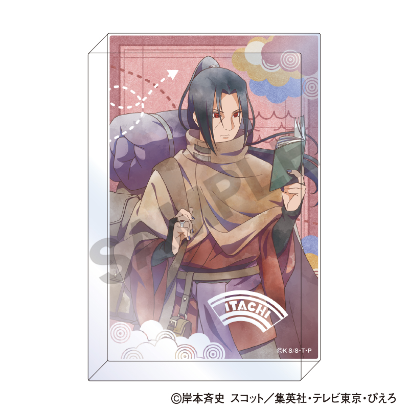 NARUTO-ナルト- 疾風伝 アクリルブロック うちはイタチ 旅人 クラパレット - AniSmile