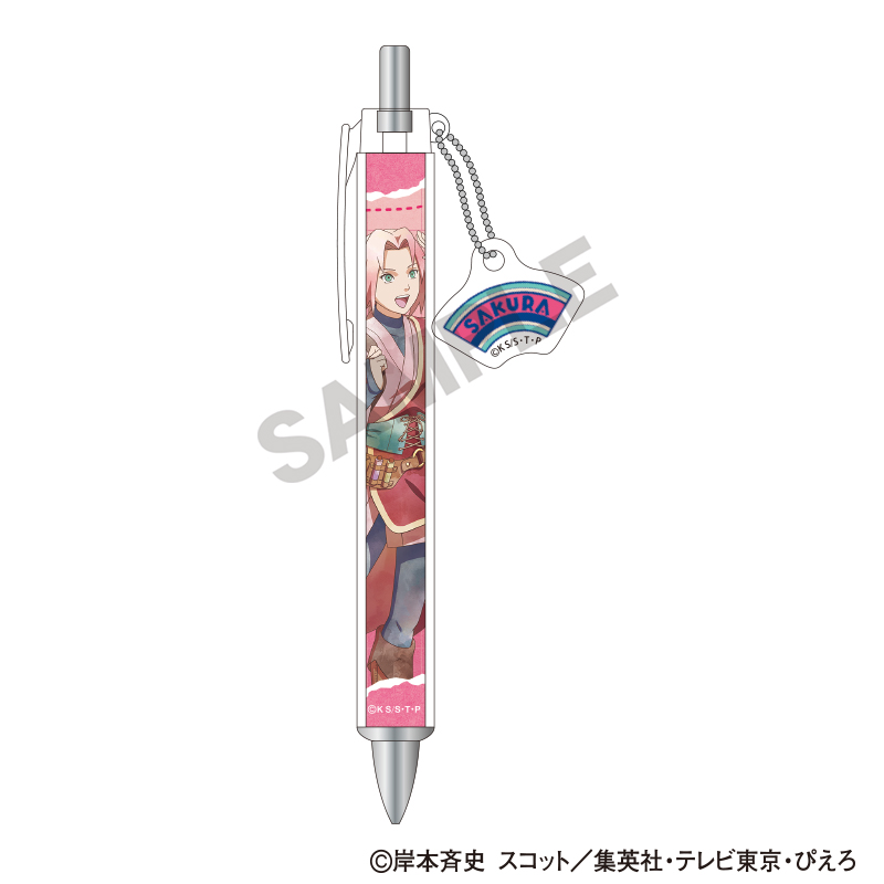NARUTO-ナルト- 疾風伝 チャーム付きボールペン 春野サクラ 旅人 クラパレット - AniSmile