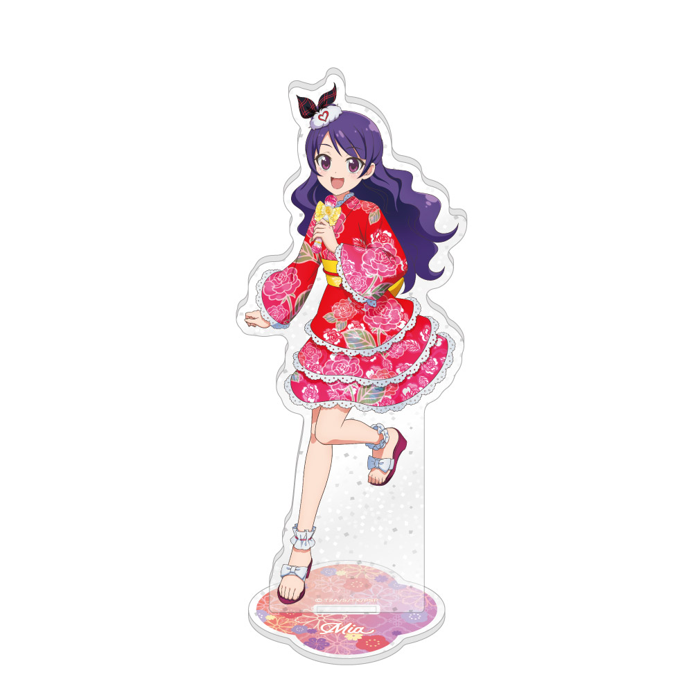 プリティーシリーズ ラメ入りアクリルスタンド / 上葉みあ - AniSmile