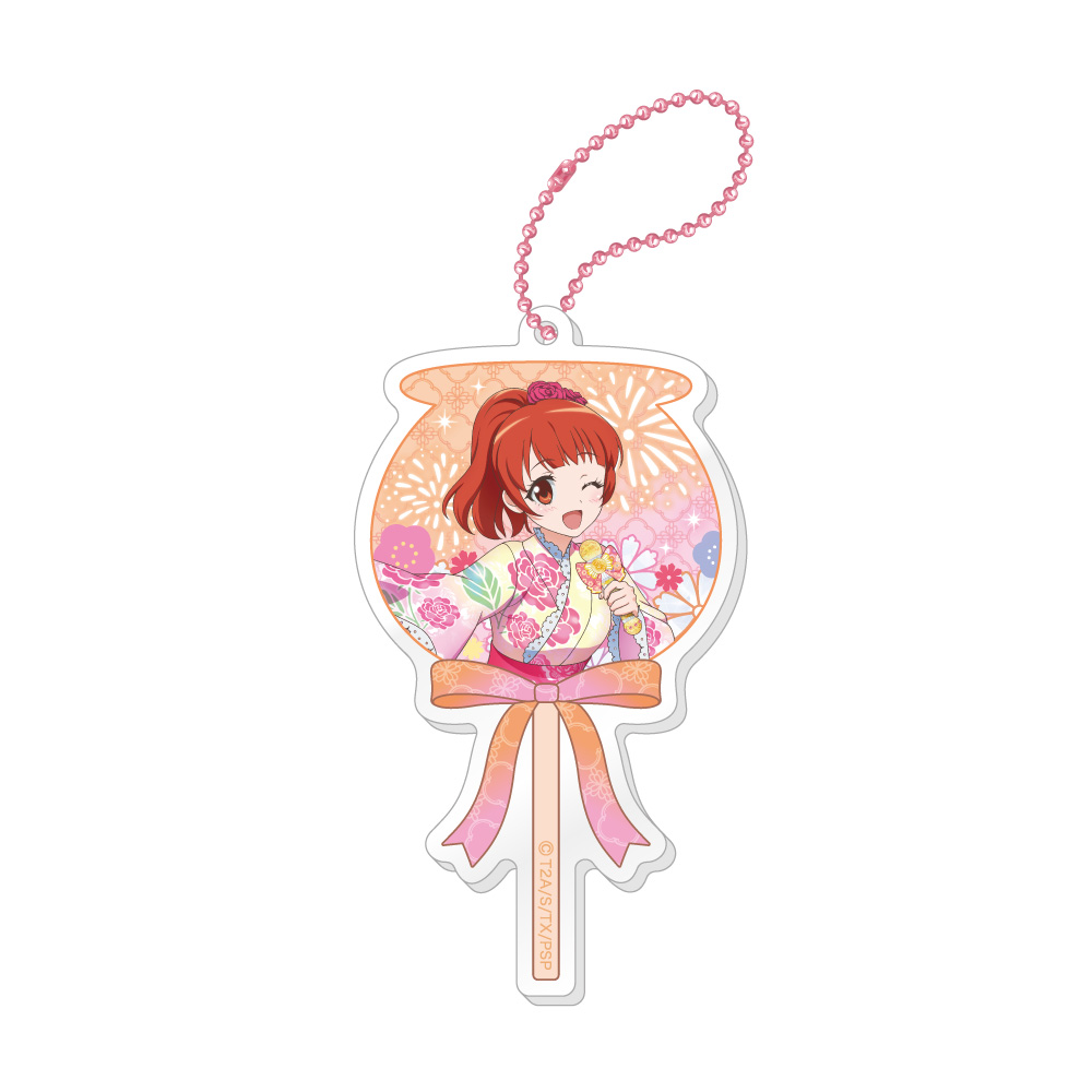 プリティーシリーズ トレーディングりんご飴型アクリルキーホルダー - AniSmile
