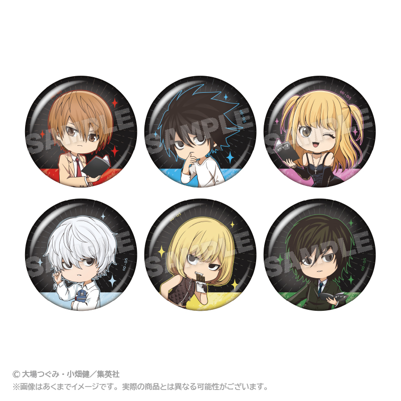 DEATH NOTE トレーディング缶バッジ ちょいのびver. - AniSmile