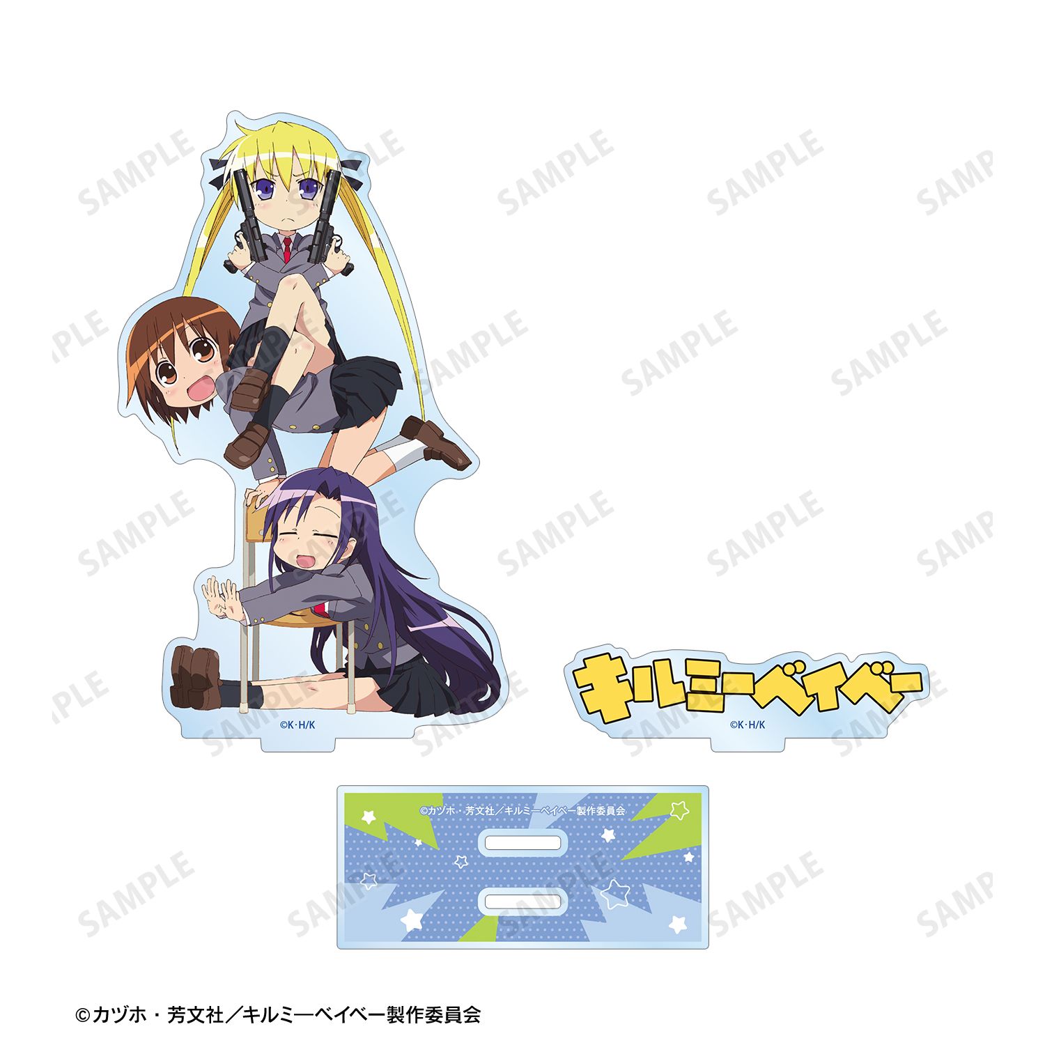 キルミーベイベー 折部やすな&ソーニャ&呉織あぎり パーツ付きBIGアクリルスタンド Image 4 | AniSmile