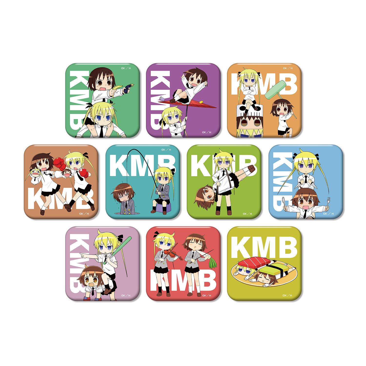 キルミーベイベー トレーディング角丸スクエア缶バッジ(単位/単品) - AniSmile