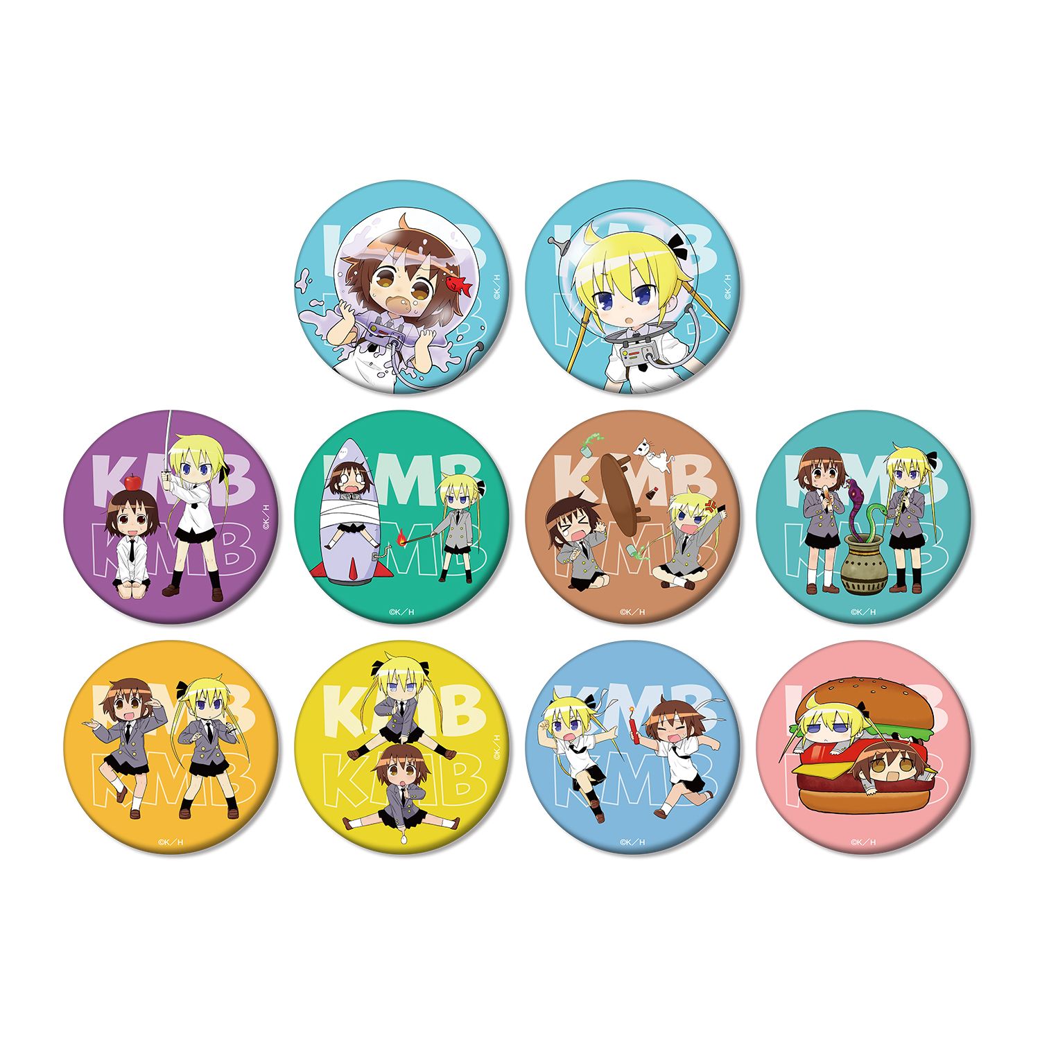 キルミーベイベー トレーディングマット缶バッジ(単位/単品) - AniSmile