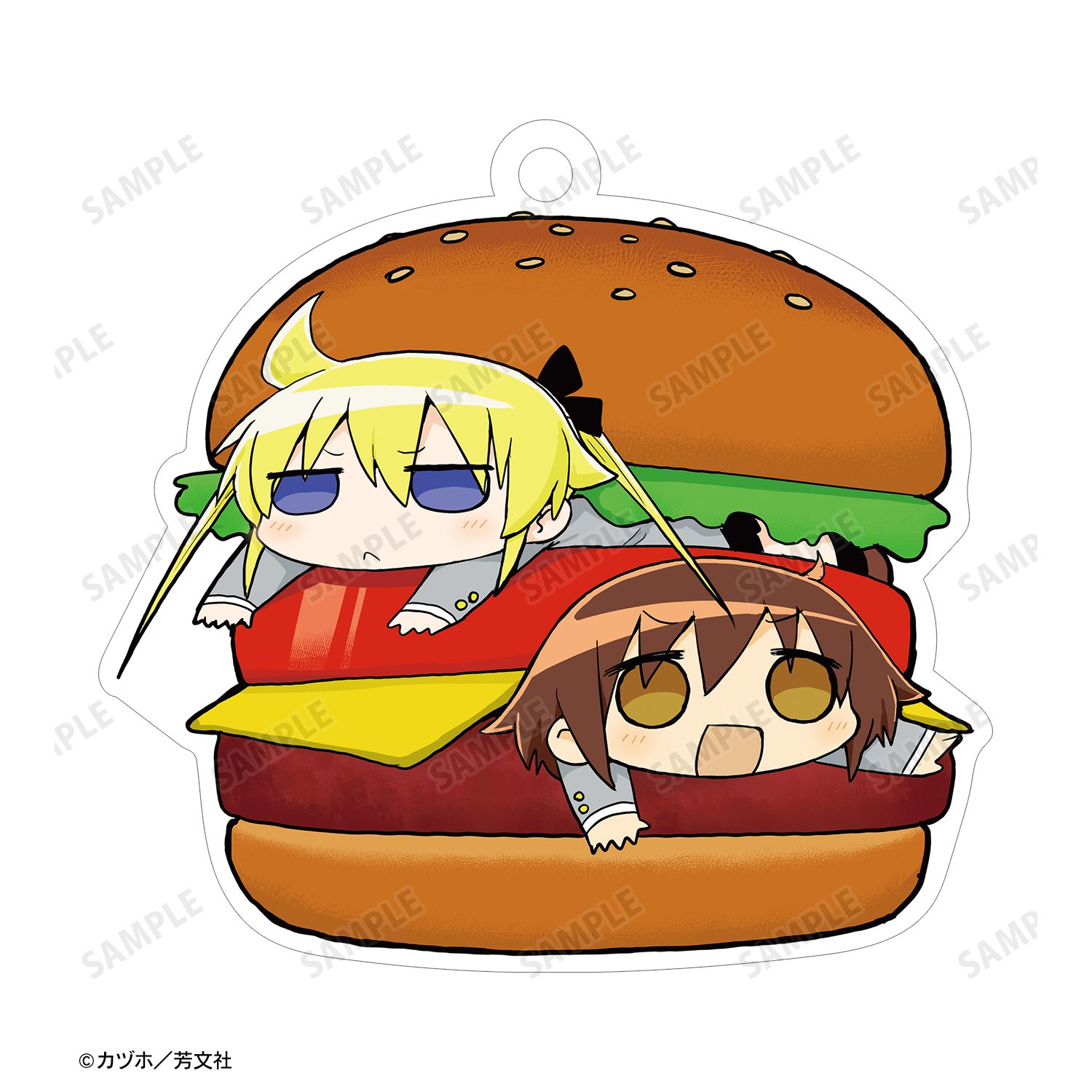 キルミーベイベー やすな&ソーニャ 両面貼り合わせアクリルキーホルダー ver.B Image 3 | AniSmile