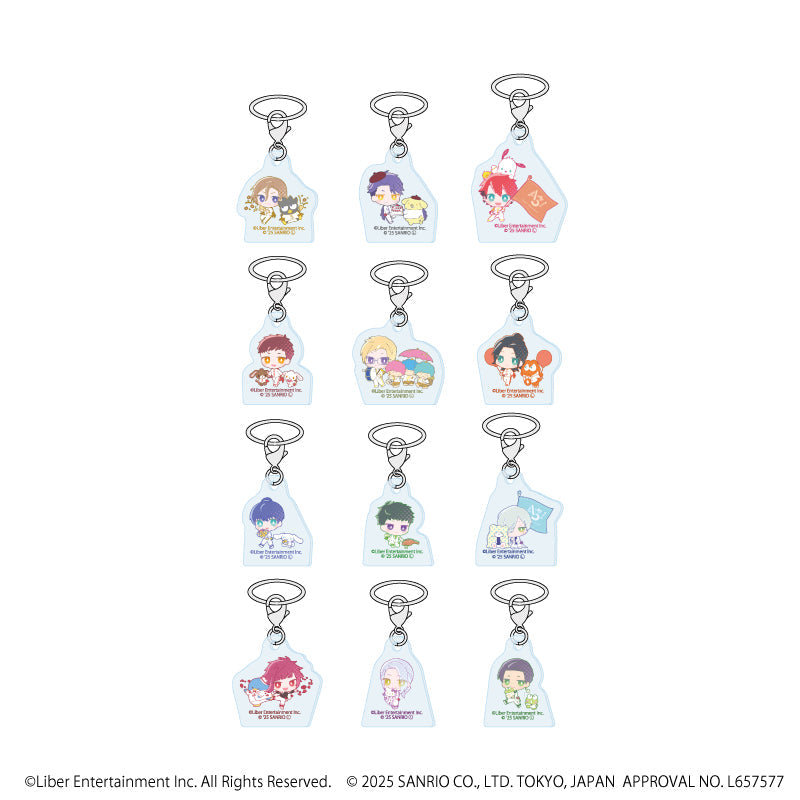 めじるしチャーム「A3!×Sanrio characters」02/A&W ブラインド(全12種)(ミニキャライラスト) - AniSmile