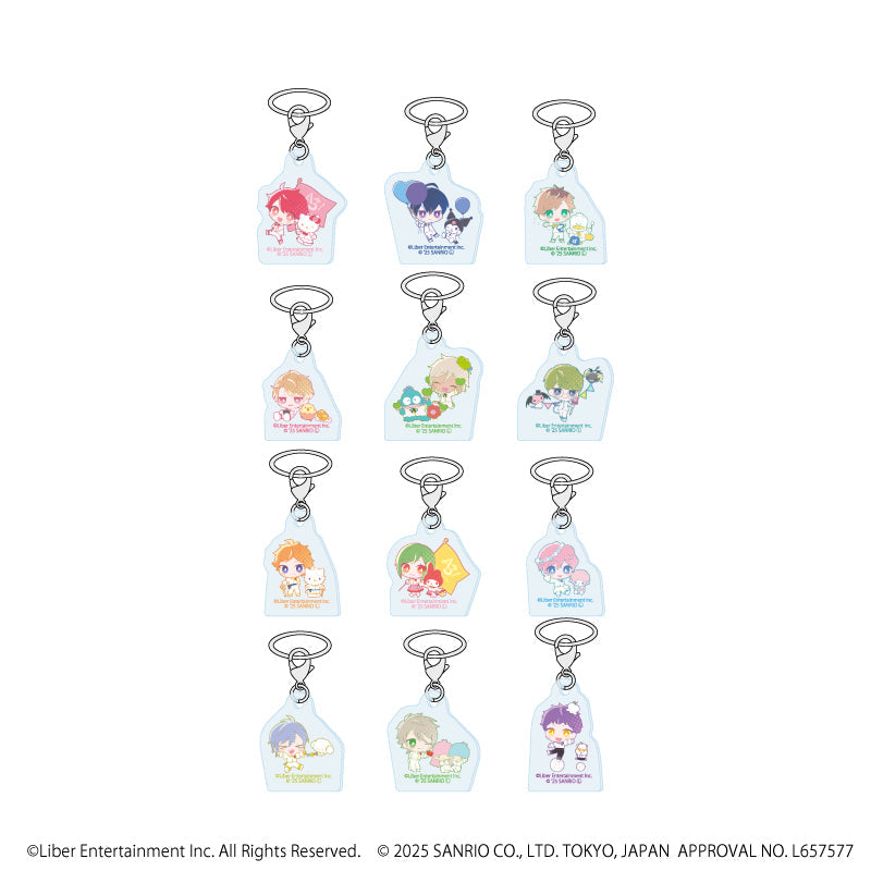 めじるしチャーム「A3!×Sanrio characters」01/S&S ブラインド(全12種)(ミニキャライラスト) - AniSmile
