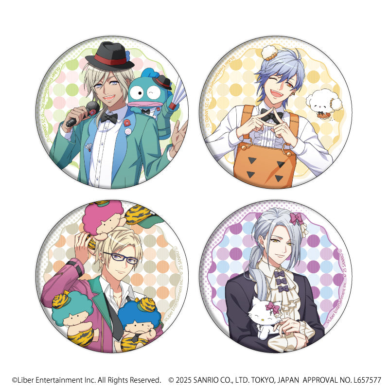 缶バッジ4個セット「A3!×Sanrio characters」03/ドットデザイン(等身イラスト) - AniSmile