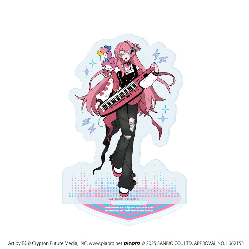 アクリルスタンド「ピアプロキャラクターズ×サンリオキャラクターズ」04/巡音ルカ×マイメロディ(コラボイラスト) - AniSmile