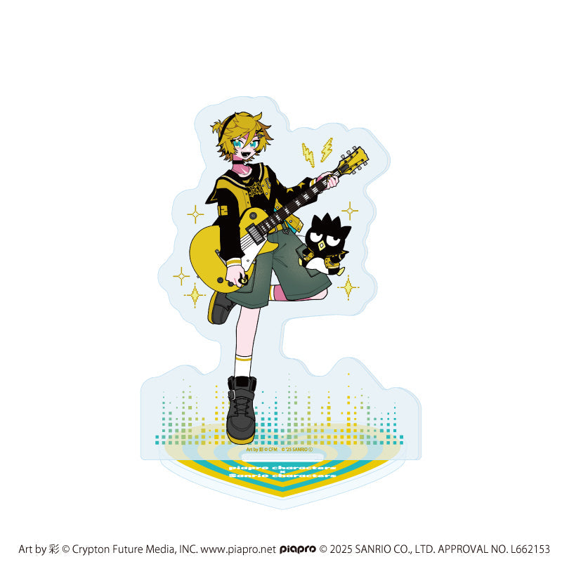 アクリルスタンド「ピアプロキャラクターズ×サンリオキャラクターズ」03/鏡音レン×バッドばつ丸(コラボイラスト) - AniSmile