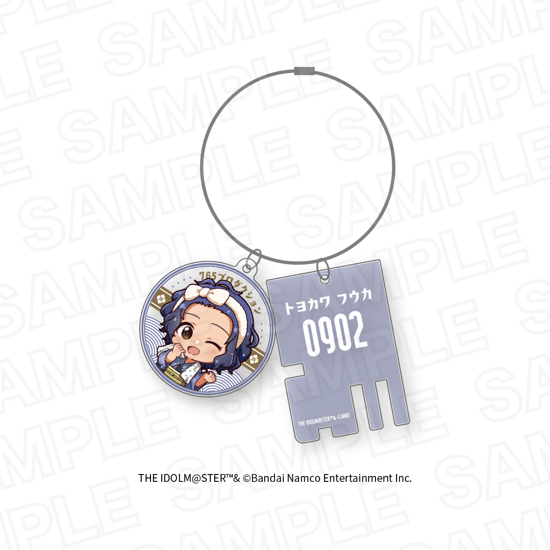 アイドルマスター ミリオンライブ! ほ?っとひと息 銭湯HANABI団ver.2連アクリルキーホルダー 豊川 風花 - AniSmile