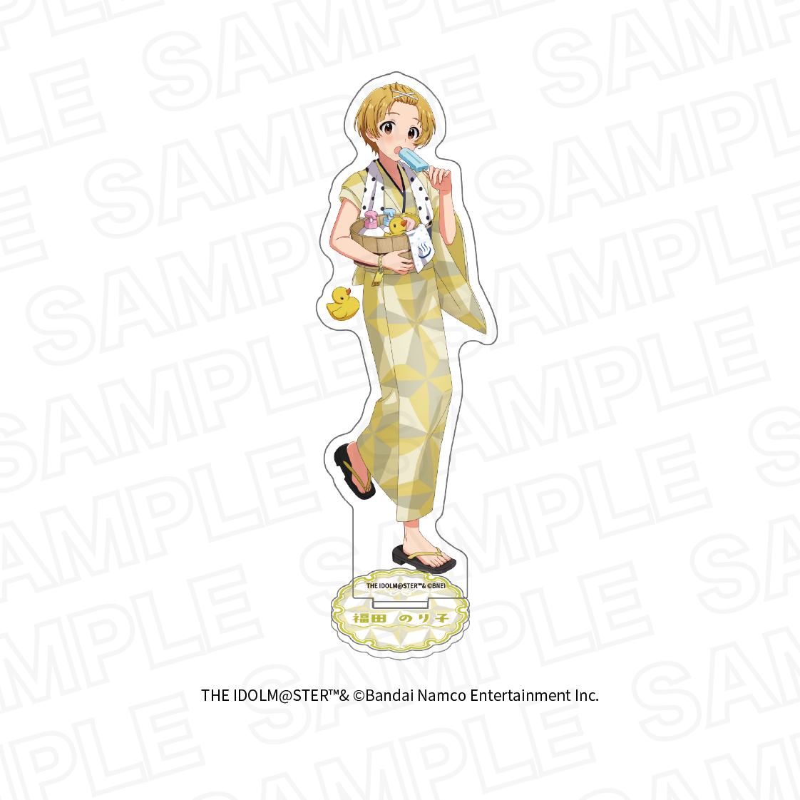 アイドルマスター ミリオンライブ! ほ?っとひと息 銭湯HANABI団ver.描き下ろしアクリルスタンド 福田 のり子 - AniSmile