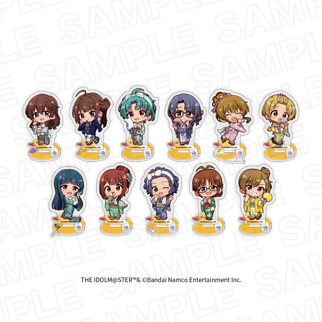 アイドルマスター ミリオンライブ! ほ?っとひと息 銭湯HANABI団ver.トレーディングミニキャラアクリルスタンド - AniSmile
