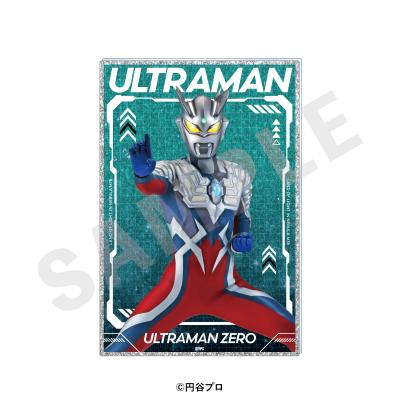 ウルトラマンシリーズ グリッターアクリルイラストカード(ウルトラマンゼロ) - AniSmile