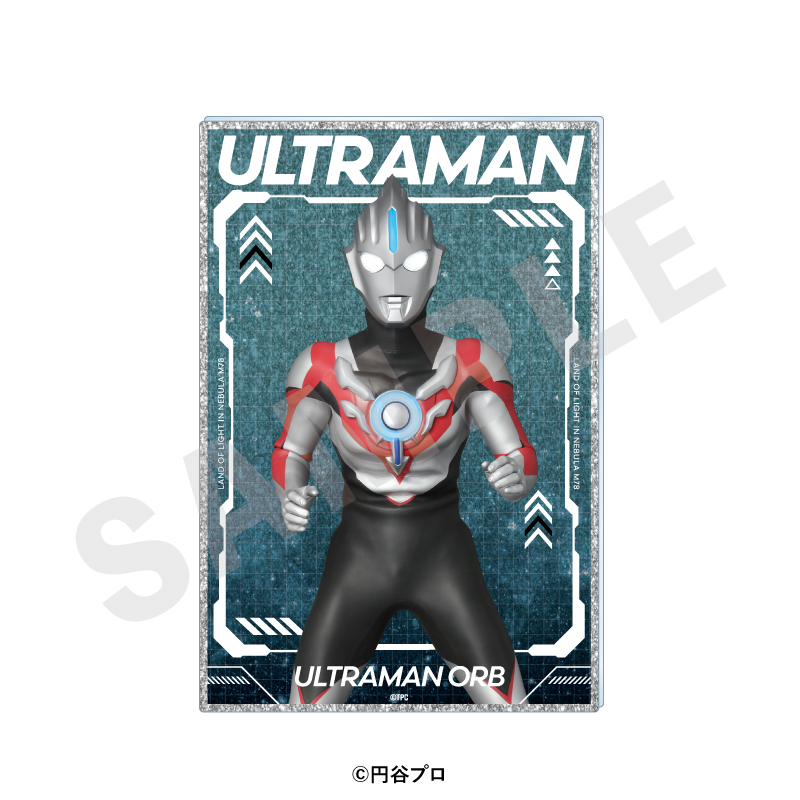 ウルトラマンシリーズ グリッターアクリルイラストカード(ウルトラマンオーブ) - AniSmile