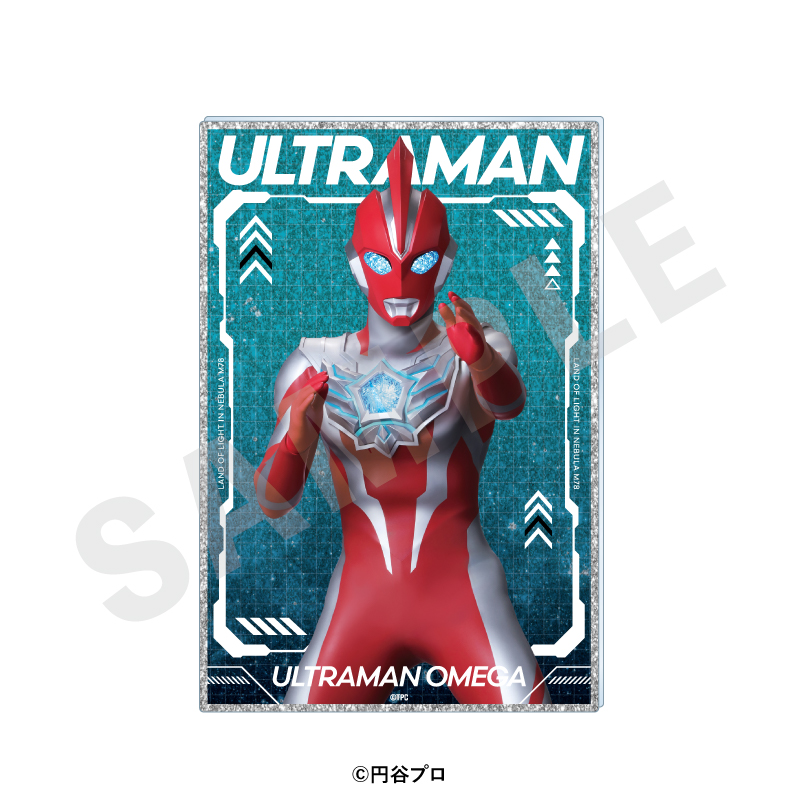 ウルトラマンシリーズ グリッターアクリルイラストカード(ウルトラマンオメガ) - AniSmile