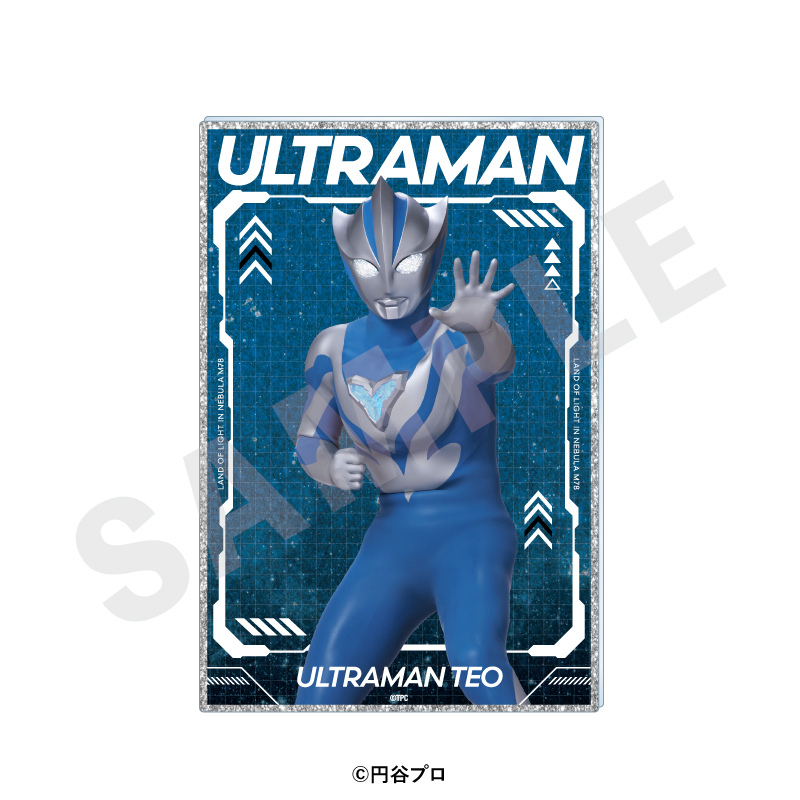 ウルトラマンシリーズ グリッターアクリルイラストカード(ウルトラマンテオ) - AniSmile