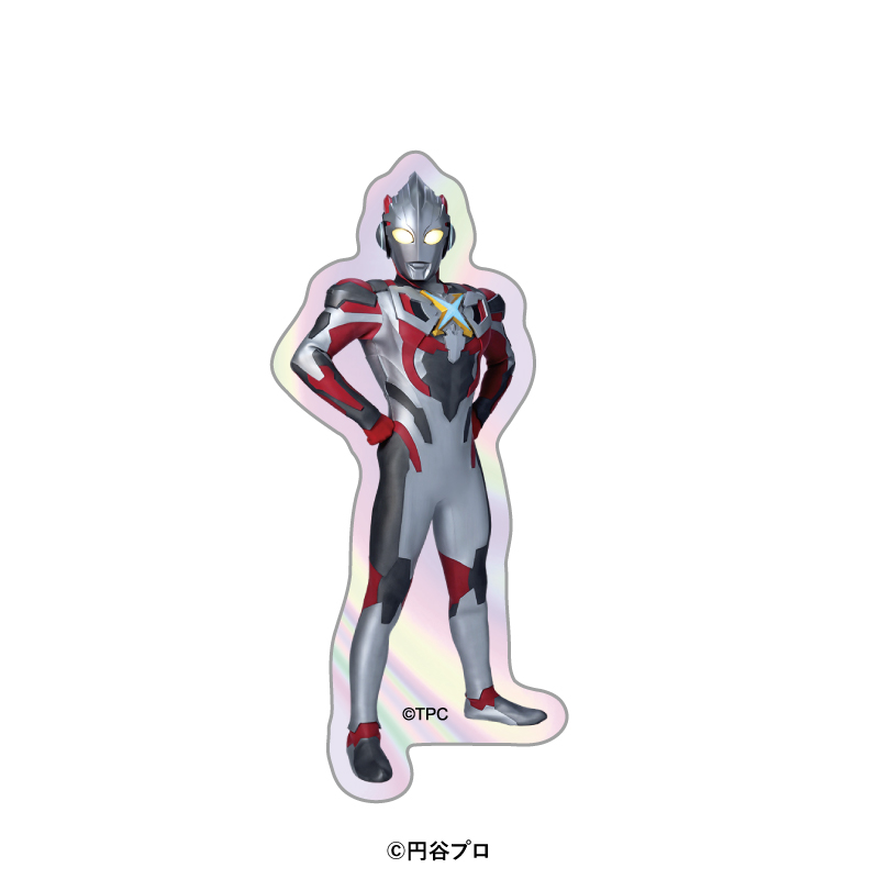 ウルトラマンシリーズ オーロラダイカットステッカー(ウルトラマンエックス) - AniSmile