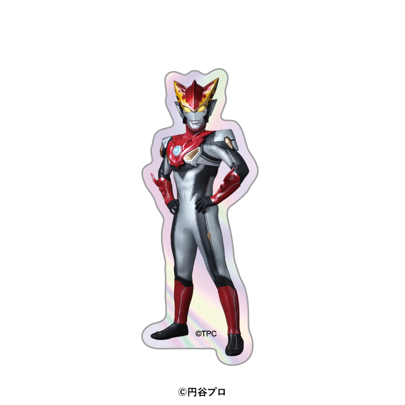 ウルトラマンシリーズ オーロラダイカットステッカー(ウルトラマンロッソ) - AniSmile