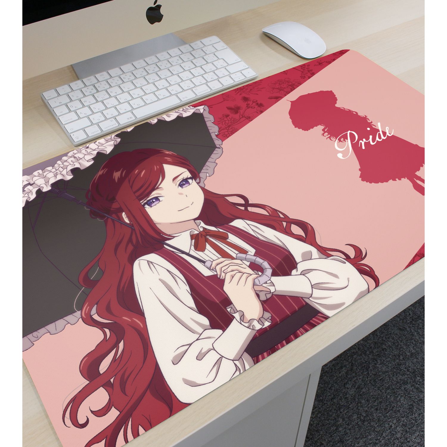 TVアニメ『悲劇の元凶となる最強外道ラスボス女王は民の為に尽くします。』 描き下ろし プライド お嬢様&執事ver. マルチデスクマット Image 6 | AniSmile