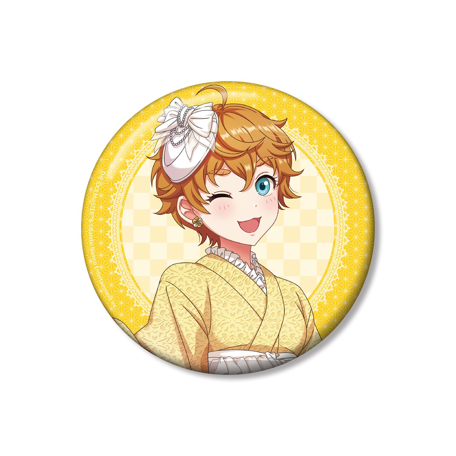 アイドルマスター シンデレラガールズ 描き下ろし キャシー・グラハム レース着物ver. 100mm缶バッジ 画像 3 | AniSmile