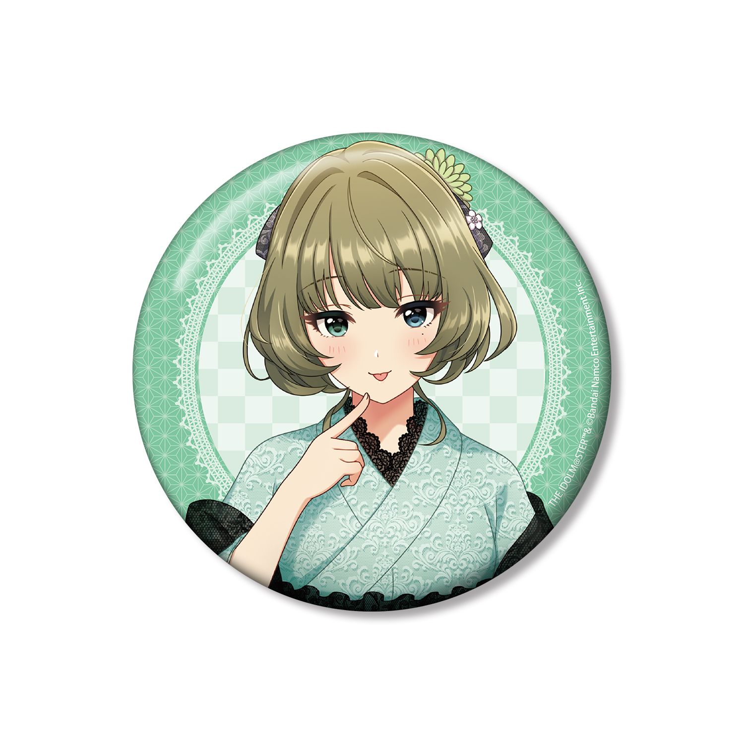アイドルマスター シンデレラガールズ 描き下ろし 高垣楓 レース着物ver. 100mm缶バッジ 图片 3 | AniSmile