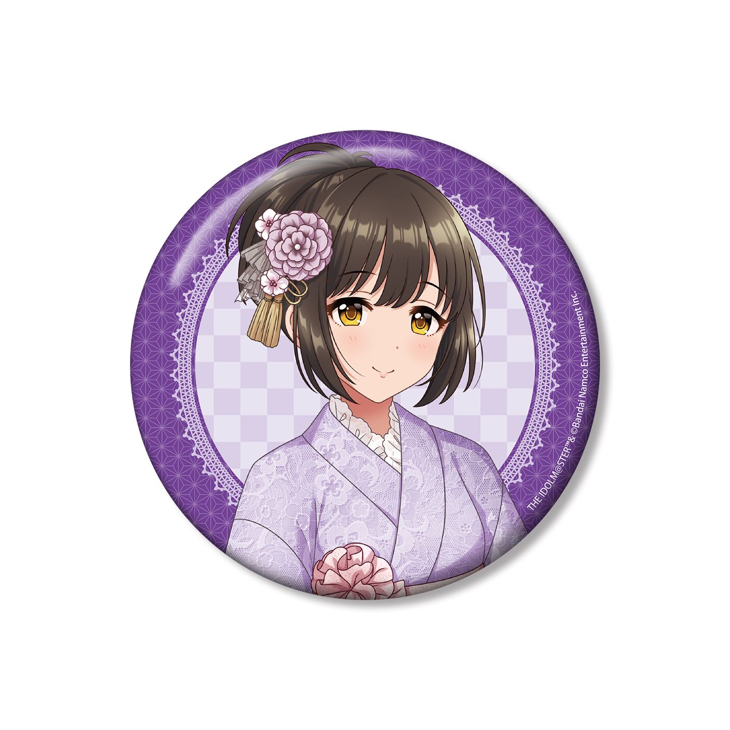 アイドルマスター シンデレラガールズ 描き下ろし 鷹富士茄子 レース着物ver. 100mm缶バッジ 画像 3 | AniSmile