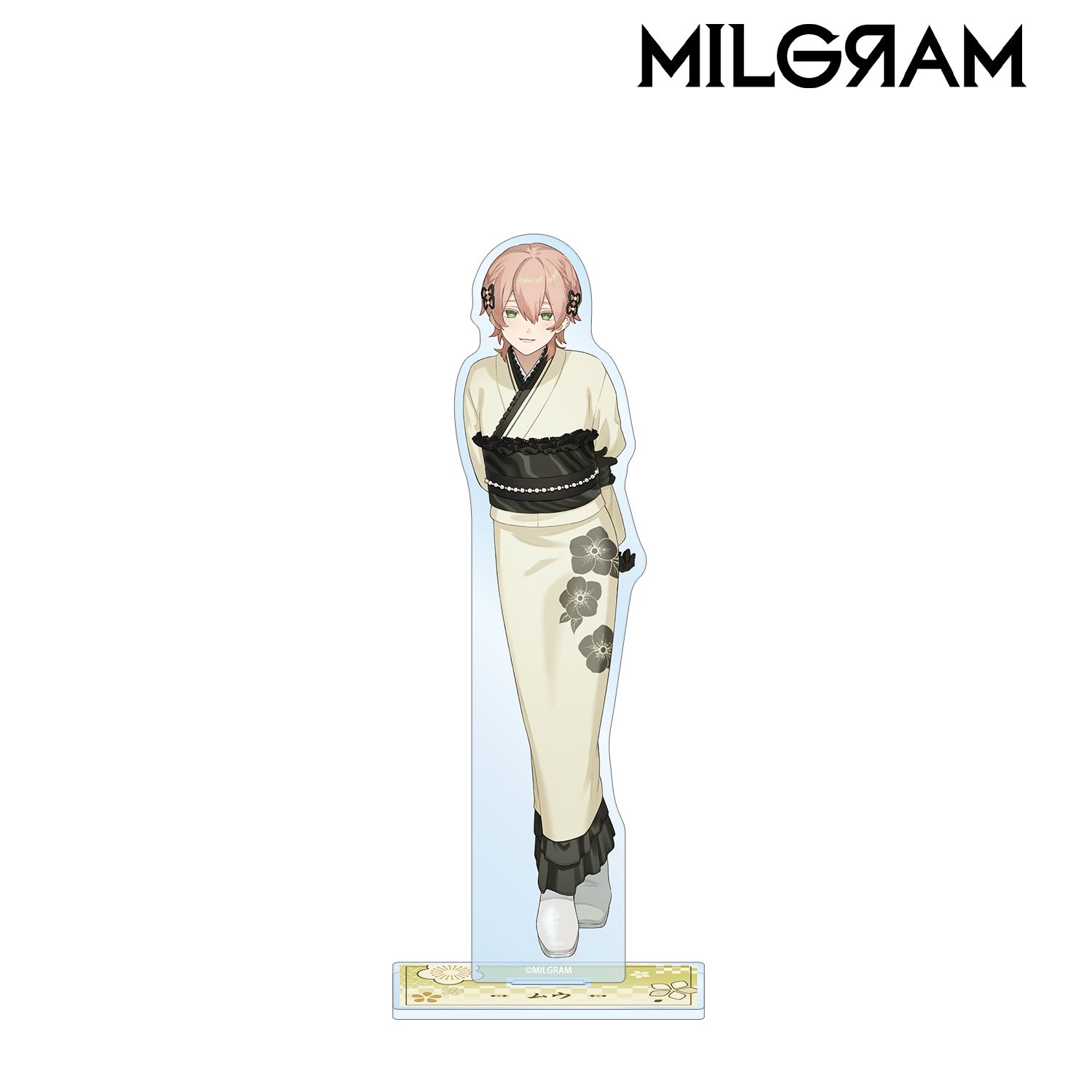 MILGRAM -ミルグラム- 描き下ろし ムウ レトロ和装ver. BIGアクリルスタンド Image 2 | AniSmile