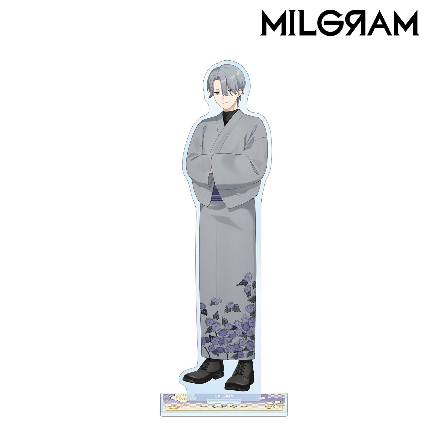 MILGRAM -ミルグラム- 描き下ろし シドウ レトロ和装ver. BIGアクリルスタンド Image 2 | AniSmile