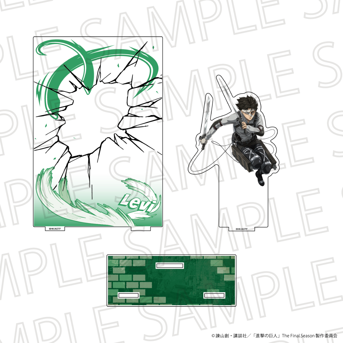 進撃の巨人 The Final Season 戦闘シーンアクリルジオラマスタンド リヴァイ・アッカーマン - AniSmile