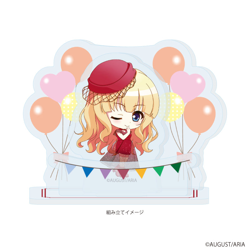 アクリルスタンドプレート「千の刃濤、桃花染の皇姫」05/エルザ・ヴァレンタイン パーティードレスver.(ミニキャライラスト) Image 2 | AniSmile