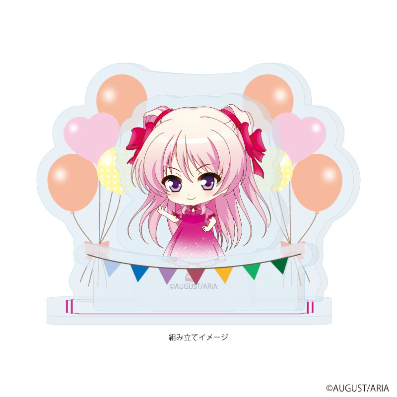 アクリルスタンドプレート「千の刃濤、桃花染の皇姫」01/宮国 朱璃 パーティードレスver.(ミニキャライラスト) Image 2 | AniSmile