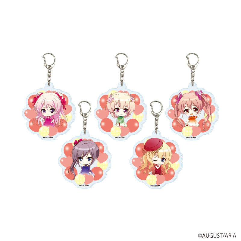 アクリルキーホルダー「千の刃濤、桃花染の皇姫」01/パーティードレスver. ブラインド(全5種)(ミニキャライラスト) - AniSmile