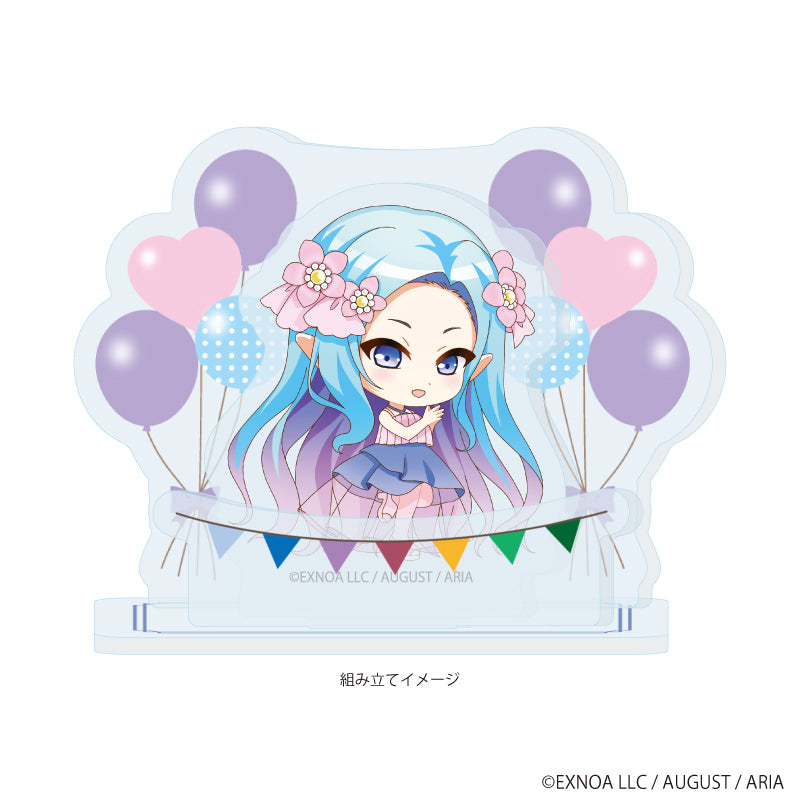 アクリルスタンドプレート「あいりすミスティリア!~少女のつむぐ夢の秘跡~」04/レーナ パーティードレスver.(ミニキャライラスト) Image 2 | AniSmile