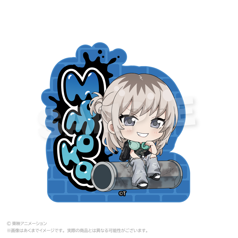 ガールズバンドクライ ミニキャラアクリルブロック 路地裏ver. 河原木桃香 - AniSmile